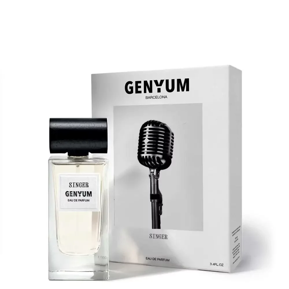 Frasco y Empaque Singer perfume Genyum
